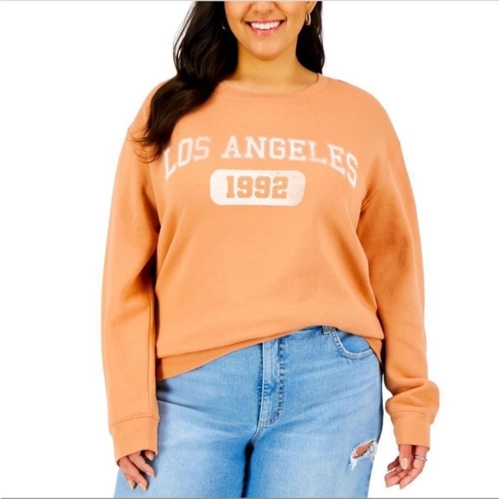 LOVE TRIBE Juniors' “LOS ANGELES 1992” Graphic-Print Sweatshirt NEW - Picture 2 of 7